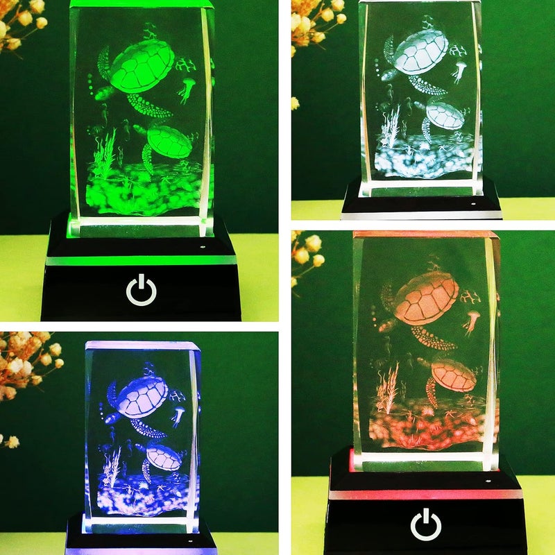 EUSTUMA LED Light Base Non-Slip Square Display Stand in A Variety of Colors,Suitable for Glass Crystal Spherical Artwork (Led Base for Glass Ball) - Image 4